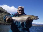 Lynn Bridger with his 7.5 Lb. bull trout.